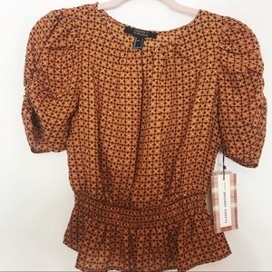 Forever21 patterned peplum top